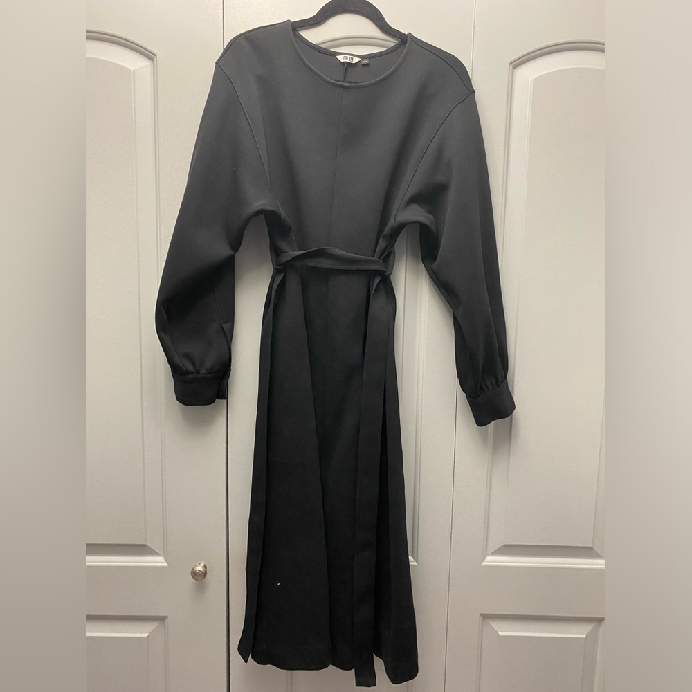 Uniqlo U Jersey Belted Longsleeve Dress